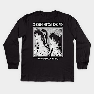 Strawberry Switchblade Kids Long Sleeve T-Shirt